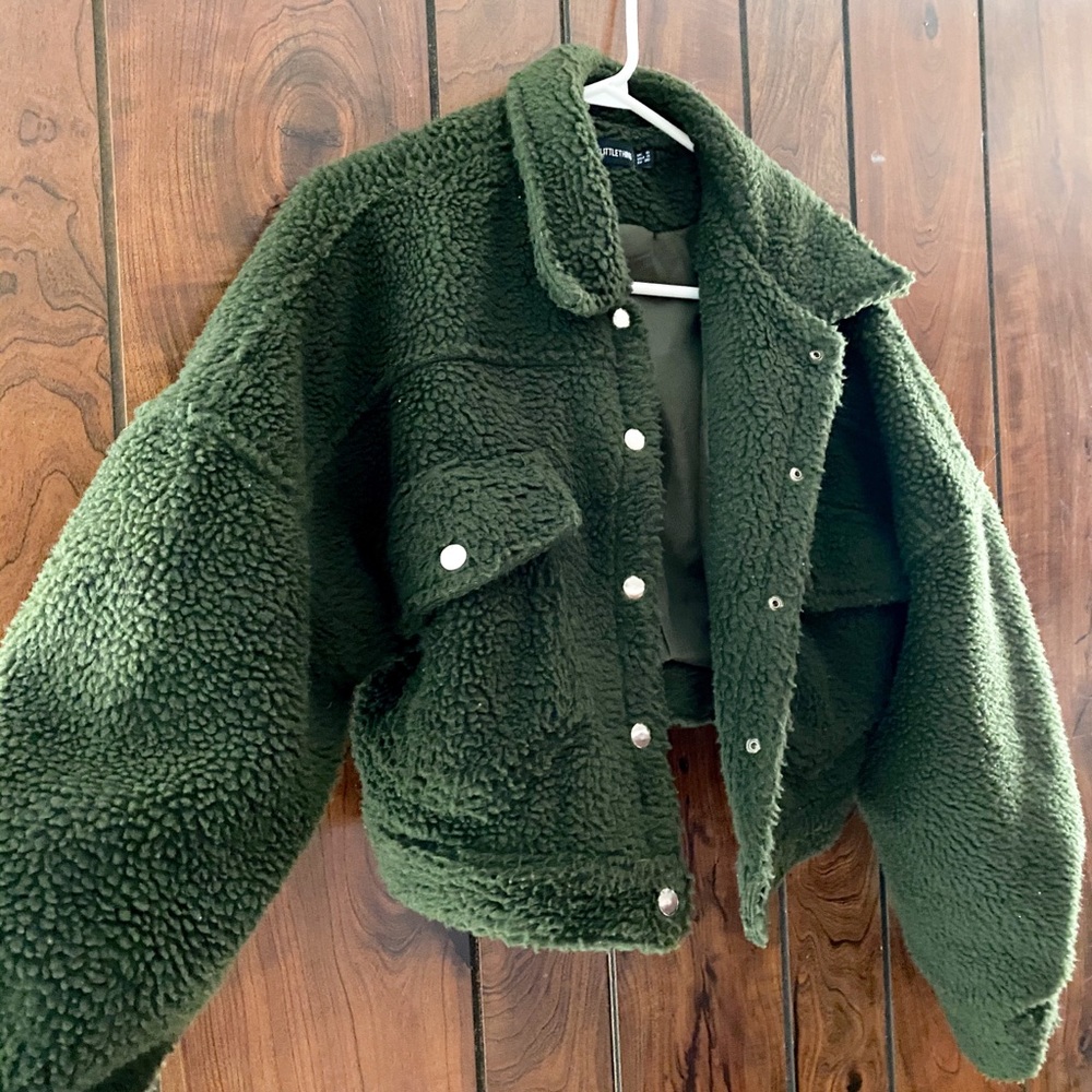 Crop Sherpa Jacket